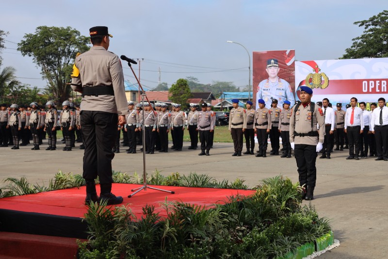 Kepala Kapolres Kukar Pimpin Apel Gabungan untuk Sinergitas TNI-POLRI (ist)