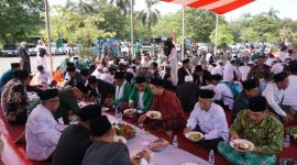 Peringati Hari Santri Nasional, Bupati Kukar Ikut Beseprah dengan Ribuan Santri (ist)