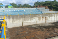 Bendungan menjadi wadah penting bagi warga di Kecamatan Marang Kayu. (istimewa)