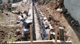 Ilustrasi pembangunan drainase di pedesaan. (Kontributor KMM)