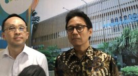 Menteri Kesehatan (Menkes) Budi Gunadi Sadikin ketika memberikan keterangan kepada wartawan di RSUP Persahabatan, Rawamangun, Pulogadung, Jakarta Timur, Kamis (10/8/2023). (Dok. TribunNews) 