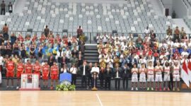 Presiden Joko Widodo (Jokowi) meresmikan Indonesia Arena sebagai tempat Piala Dunia Basket FIBA 2023 nantinya, Senin (7/8). (Dok. MataMaluku.com)