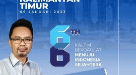 Ucapan selamat HUT Pemprov Kaltim dari Baharuddin Demmu. [Ist]
