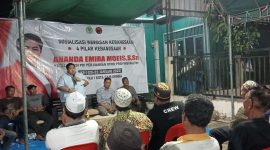Sosbang Ananda Emira Moeis di Jalan M Said, Kota Samarinda. [Ist]