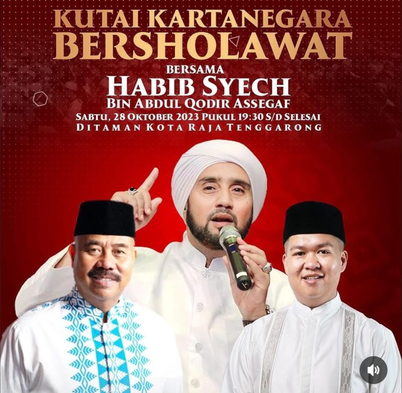 Habib Syech bin Abdul Qodir Assegaf Akan Hadir di Kukar Bersholawat Jilid 2 (ist)