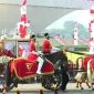 Kirab Bendera Pusaka di Monas menuju Istana Merdeka, Kamis (17/8/2023). (Dok. Tangkapan layar Youtube Sekretariat Presiden)
