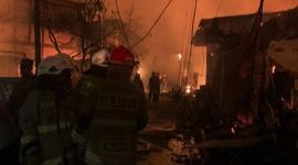 Kebakaran di Depo Pertamina Plumpang, Jakarta Utara. (Dok. CNNIndonesia)