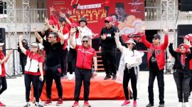 Hasto Kristiyanto selaku Sekjen DPP PDIP dan lainnya pada acara Gebyar Sicita. (Dok. Suara Merdeka Jakarta)